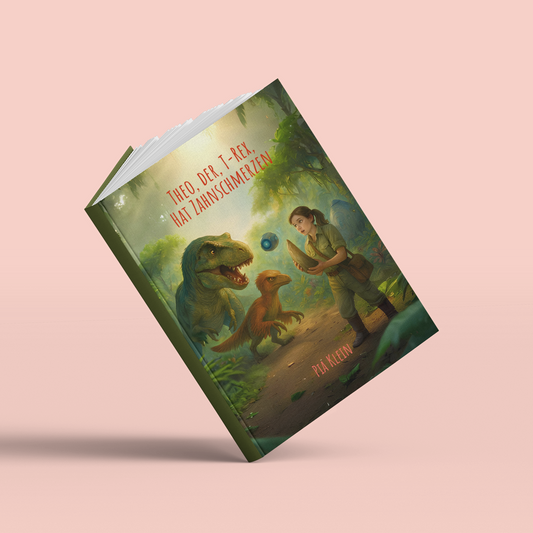 Theo, der T-Rex, hat Zahnschmerzen